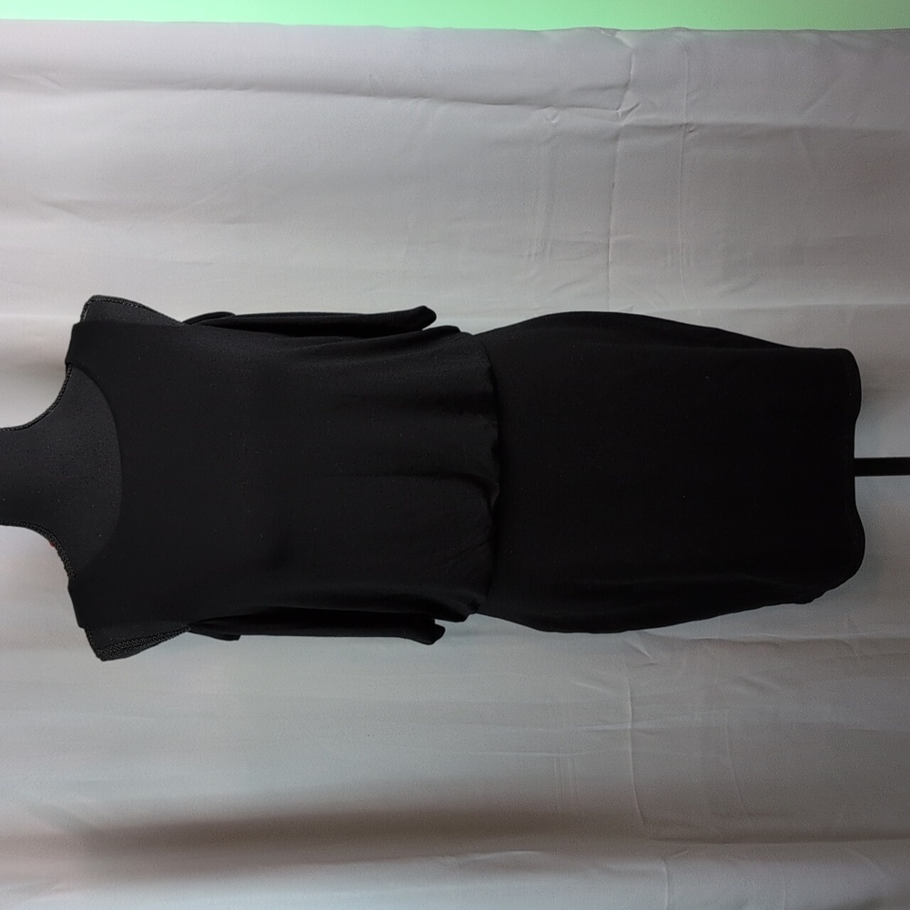 Bailey 44 Classic Black Skirt, Made In The USA, Cold Shoulder One Piece